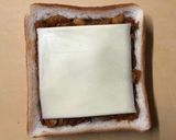 簡単♪カレーチーズ！冷凍作りおきトースト作り方3写真