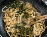 じゃこと大根葉の和風パスタ作り方3写真