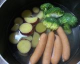 ソーセージと温野菜のオーロラソース作り方2写真
