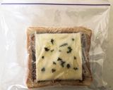 簡単♪カレーチーズ！冷凍作りおきトースト作り方4写真