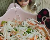 リカちゃん♡セロリカニカマ昆布茶甘酢和え作り方5写真