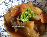 圧力鍋で簡単♪牛筋と大根の煮物作り方4写真
