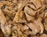 ラー油で食べる肉そば作り方1写真