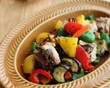 お弁当に♪さば缶と彩り野菜の塩昆布炒め作り方5写真