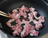 豚こまと菜の花の塩炒め作り方2写真