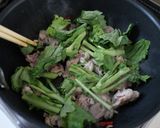 豚こまと菜の花の塩炒め作り方3写真