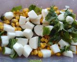長芋・コーン・大葉ナムル♪シャキ食感♪作り方3写真