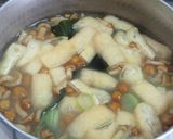 なめことワカメの味噌汁♪ツルツル食感！作り方3写真