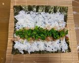 恵方巻き～菜の花とかつおぶし作り方4写真
