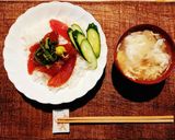 恵方巻きの翌日★とろん鉄火丼★マグロ漬け作り方4写真