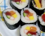 おうちで簡単 海鮮恵方巻き(太巻き)作り方13写真