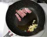 ほうれん草とベーコンのパスタ（白だし）作り方2写真