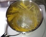 ほうれん草とベーコンのパスタ（白だし）作り方5写真