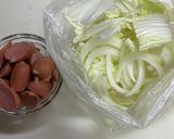 白菜とソーセージのトロトログラタン作り方1写真
