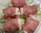 白菜の豚肉巻き蒸し＊レンジで簡単＊作り方2写真
