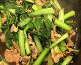 すぐ出来て、大好評！小松菜と豚肉の炒め物作り方5写真