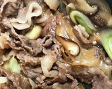 牛肉としいたけとネギの甘辛炒め作り方9写真