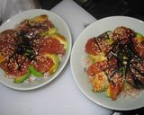 まぐろアボカドユッケ丼♪万能ユッケたれで作り方3写真