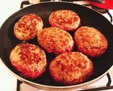 牛挽肉100% チーズインハンバーグ作り方19写真