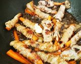 お弁当★人参と舞茸豚バラ巻き★大葉バター作り方6写真