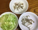 ＜健康レシピ＞キャベツときのこのサブジ作り方1写真