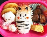 節分　鬼のお弁当　作り方1写真