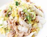 直ぐ出来る【塩塗し白菜と豚の旨塩炒め】作り方5写真