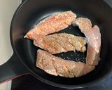 <健康レシピ>野菜と食べる鮭のセサミ焼き作り方4写真
