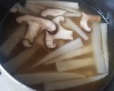 大根椎茸味噌汁♡&豚こま蓮根♡餃子♡他作り方3写真