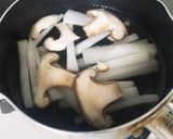 大根椎茸味噌汁♡&豚こま蓮根♡餃子♡他作り方2写真