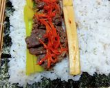 恵方巻き(海鮮、中華風に牛肉を)作り方5写真