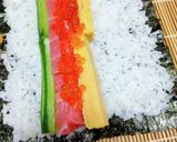 恵方巻き(海鮮、中華風に牛肉を)作り方8写真