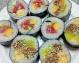 恵方巻き(海鮮、中華風に牛肉を)作り方11写真