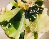 簡単やみつき！キャベツと生わかめのナムル作り方3写真