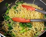 菜の花とベーコンのペペロンチーノ作り方7写真