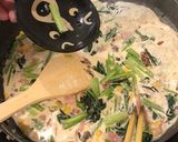 簡単料理 ベーコン小松菜クリームパスタ作り方10写真