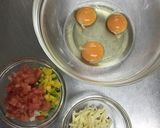 レンジ調理☆野菜入り簡単オムレツ作り方2写真