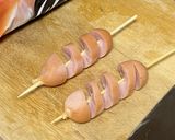 ウィンナー　スパイラル焼き作り方2写真