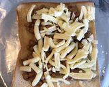 簡単　納豆としらすのチーズトースト作り方4写真