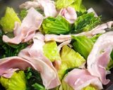 キャベツとベーコンの蒸し煮込み作り方2写真