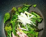 菜の花とベーコンのペペロンチーノ作り方4写真