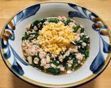 鳥ひき肉とニラのあんかけ玉子丼作り方5写真