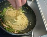 菜の花とベーコンのペペロンチーノ作り方9写真