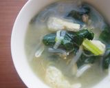 もやし・ほうれん草のお味噌汁♪作り方5写真