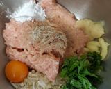 えのきと大葉のふわふわつくね作り方2写真