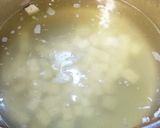 ワカメ・玉ねぎ・豆腐スープ。作り方2写真