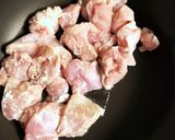 鶏肉とごぼうの肉豆腐作り方2写真