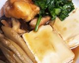 鶏肉とごぼうの肉豆腐作り方5写真