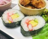 太巻・たらこペンネ・ビーフシチュー夕飯作り方4写真
