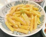 太巻・たらこペンネ・ビーフシチュー夕飯作り方6写真